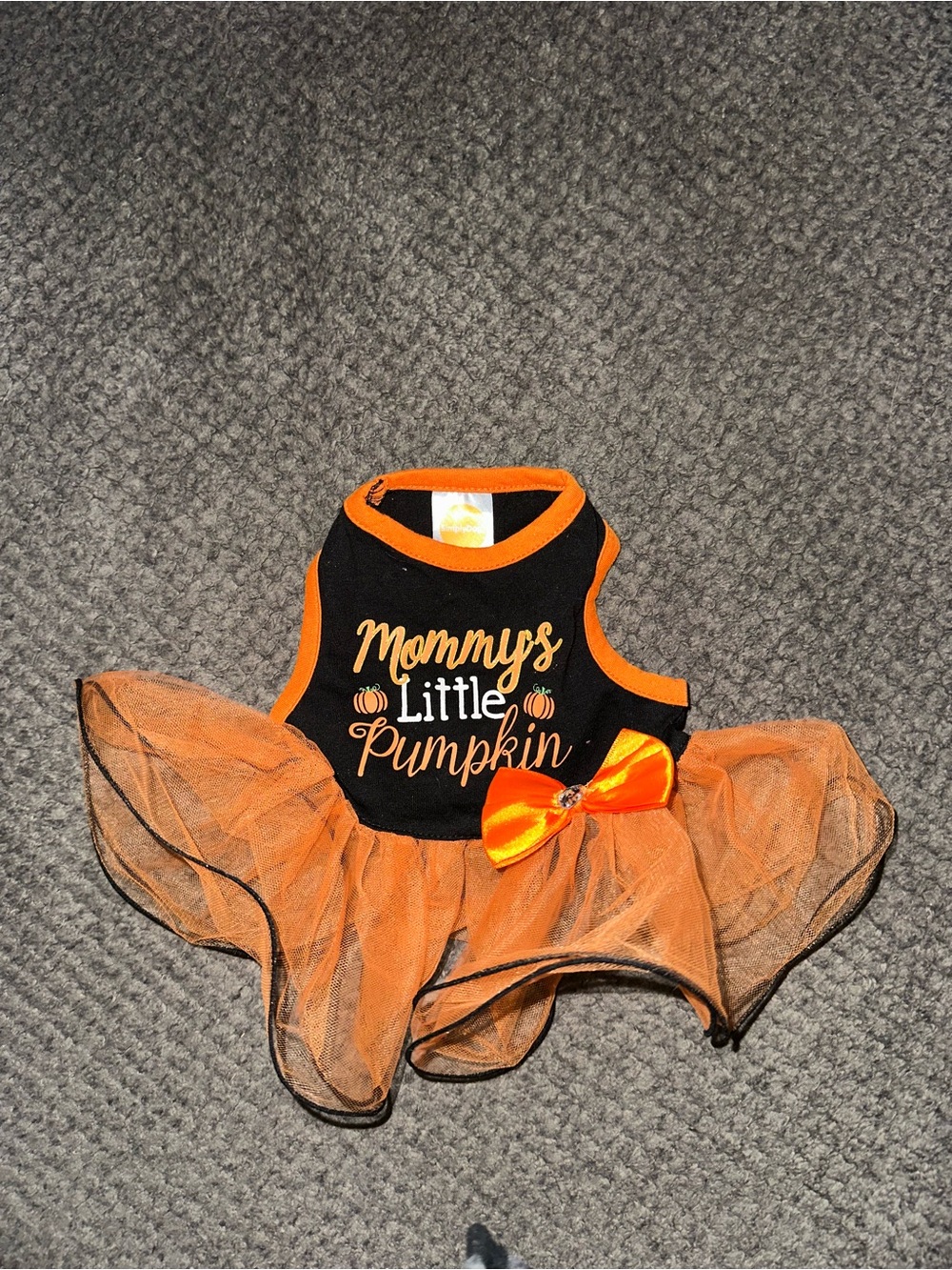 SimplyDog Mommy's Little Pumpkin Dress For Dog Size XS